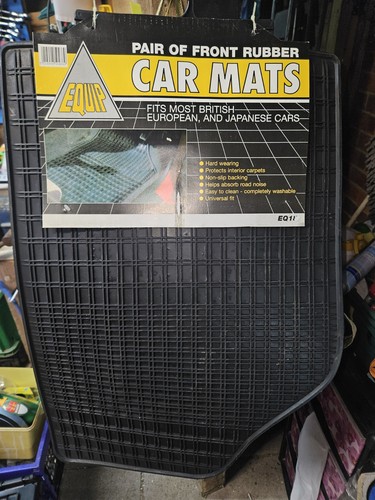 Pair hard wearing car mats - car,