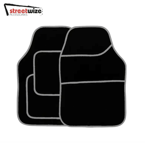 Universal black car mats with - mats,